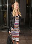Kristin Cavallari in Emilio Pucci Stripe Knit Tank Dress - Leaving Sirius XM studios in New york City