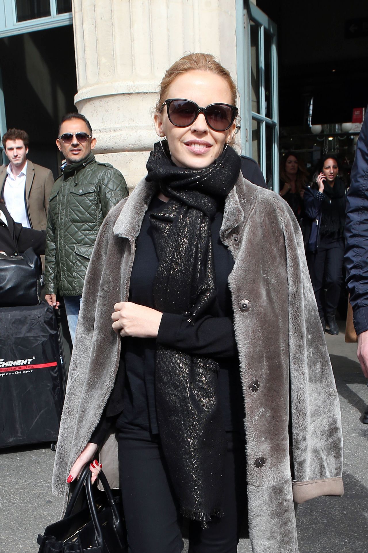 Kylie Minogue in Paris - Gare du Nord, March 2014