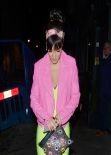 Lily Allen Night out Style - Leaving The Groucho Club in London