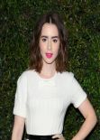 Lily Collins - Chanel and Charles Finch Pre-Oscar Dinner at Madeo Restaurant in Los , 03/01/14 