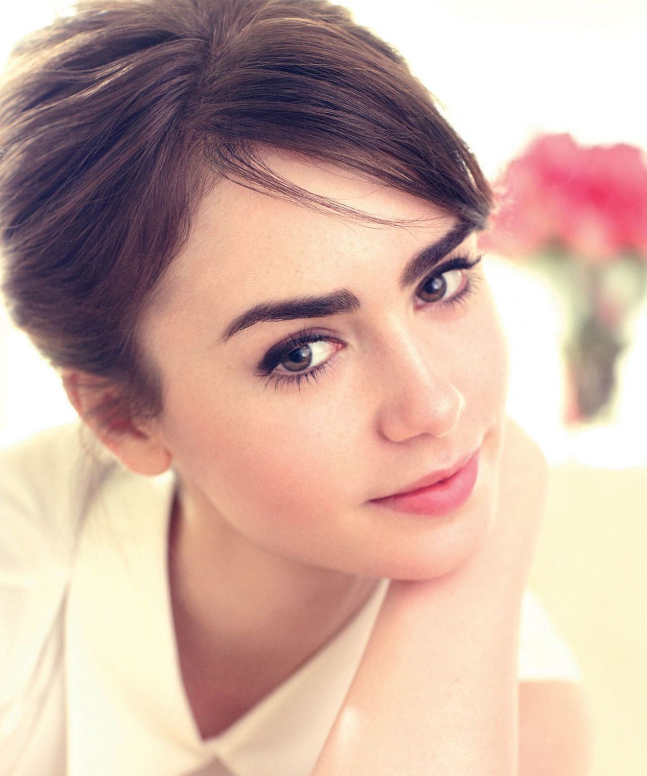 Lily Collins - Marie Claire/Lancome Ad Campaign Photoshoot 2014