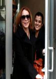 Lindsay Lohan Casual Style - Out in New York City, March 2014