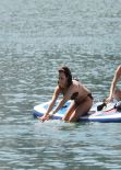 Lucy Mecklenburgh in Black Bikini - Paddleboarding In Miami