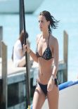 Lucy Mecklenburgh in Black Bikini - Paddleboarding In Miami