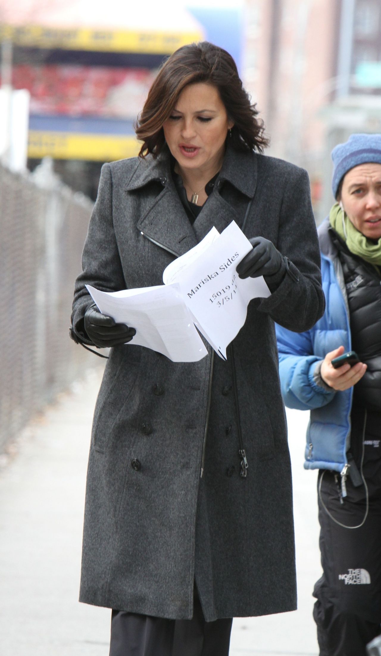 Mariska Hargitay - 'Law & Order: SVU' Set Photos, Queens NYC March 2014