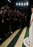 Mary Elizabeth Winstead in Vionnet White Silk Cady Dress - 2014 Vanity Fair Oscars Party
