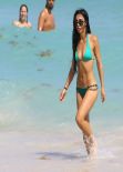 Metisha Schaefer Bikini Candids - Miami, March 2014