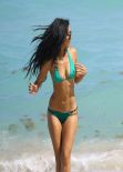 Metisha Schaefer Bikini Candids - Miami, March 2014