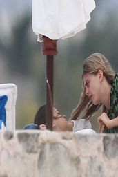 Michelle Rodriguez and Cara Delevingne Cuddle on the Beach - March 2014