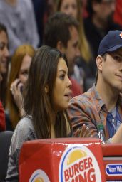 Mila Kunis at Los Angeles Clippers Basketball Game - March 2014