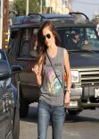 Minka Kelly in Jeans - Shopping in West Hollywood - March 2014
