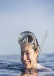 Miranda Cosgrove Swiming With Dolphins in Bahamas, March 2014