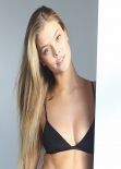 Nina Agdal in Black Bikini - Photoshoot for Elite New York City