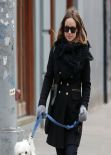 Olivia Wilde Winter Street Style - New York City, March 2014
