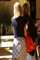 Reese Witherspoon Flaunts Legs in Miniskirt - Bouchon in Beverly Hills - March 2014
