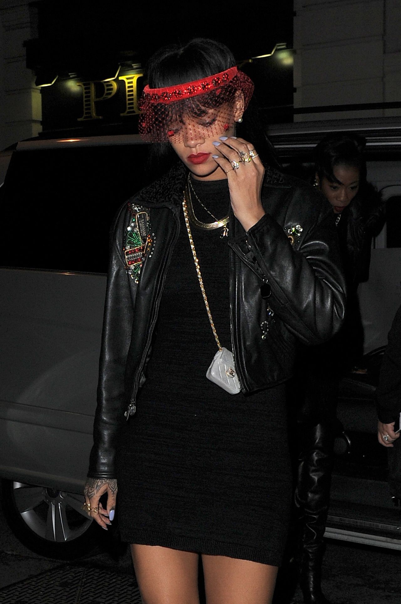 Rihanna Night Out Style - Tramp Club in London - March 2014 • CelebMafia