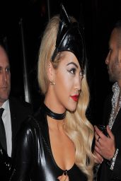Rita Ora in Sexy Catsuit at Chakana Night Club in London
