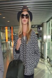 Rose Huntington-Whiteley - at Heathrow Airport - London, March 2014
