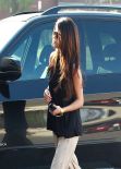 Selena Gomez Casual Street Style - Going to a Meeting in Los Angeles