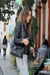 Shay Mitchell Casual Street Style - Out for Lunch With Friends - March 2014