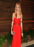Sienna Miller in Red Gown - 2014 Vanity Fair Oscar Party