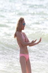 Stephanie Mcintosh Bikini Candids - At the Beach in Los Angeles, March 2014
