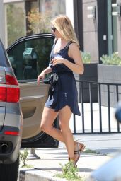 Ali Larter Shows Legs in Mini Dress - Out in Los Angeles - April 2014