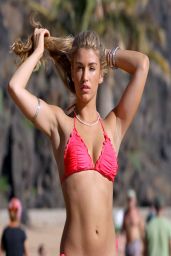 Amy Willerton in a Bikini - Beach in Tenerife - April 2014