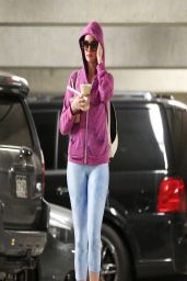 Anne Hathaway in Tights Candids - April 2014