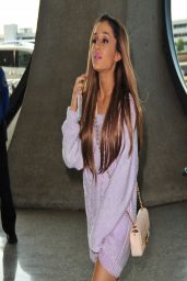 Ariana Grande Show Legs at Washington DC Airport - April 2014