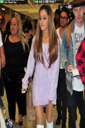 Ariana Grande Show Legs at Washington DC Airport - April 2014