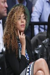 Beyonce Knowles - Brooklyn Nets Basketball Game - April 2014
