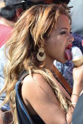 Christina Milian - Enjoying an Ice Cream on Venice Beach, Los Angeles - April 2014