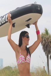 Claudia Romani in Bikini - Photoshoot for Kustom Paddle - Miami, April 2014