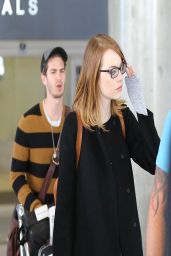Emma Stone - LAX Airport in Los Angeles - April 2014