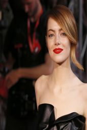 Emma Stone Wearing Lanvin Leather Dress - 