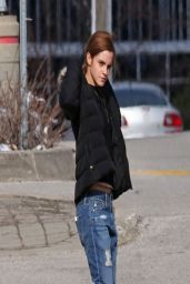Emma Watson in Jeans - Out in Toronto - April 2014
