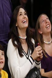 Emmy Rossum - LA Lakers Basketball Game - April 2014