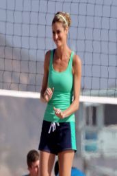 Erin Andrews - Films a Scenes for a Trubiotics - One a Day Vitamin Commercial - April 2014