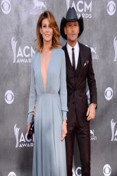 Faith Hill in  Saint Laurent Gown - 2014 Academy Of Country Music Awards in Las Vegas