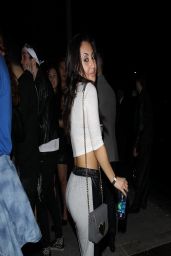 Francia Raisa Night Out Style - Outside Bootsy Bellows in Hollywood - April 2014