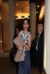 Freida Pinto in Germany - Leaves Her Hotel For an Event in Munich - April 2014