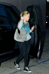 Hilary Duff Arriving to Casa Vega in Sherman Oaks - April 2014
