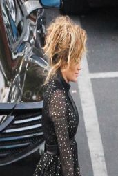 Jennifer Lopez Leggy - Heading Into 