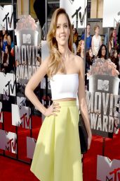 Jessica Alba Wearing Piece d’Anarchive & Kenzo - 2014 MTV Movie Awards