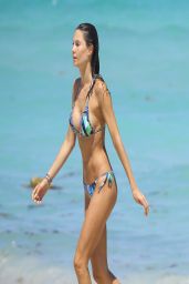 Julia Pereira Bikini Candids - Beach in Miami - April 2014
