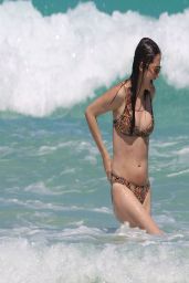 Julie Gonzalo Bikini Candids - Miami Beach, April 2014