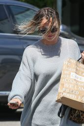 Kaley Cuoco Leaves a Hair Salon in Los Angeles - April 2014