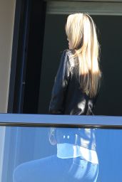Kate Upton on a Hotel Balcony in Sydney - April 2014