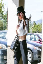 Kendall Jenner Casula Style - Leaving a Salon in West Hollywood - April 2014